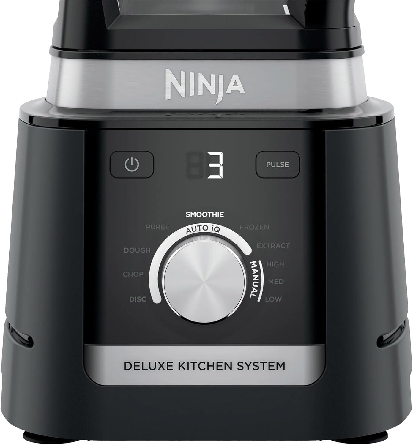 Ninja CO905KS Système de cuisine Deluxe, base Auto-IQ de 1600 W, pichet de 88 oz, robot culinaire Deluxe de 9 tasses, (1) tasse à portion unique de 24 oz