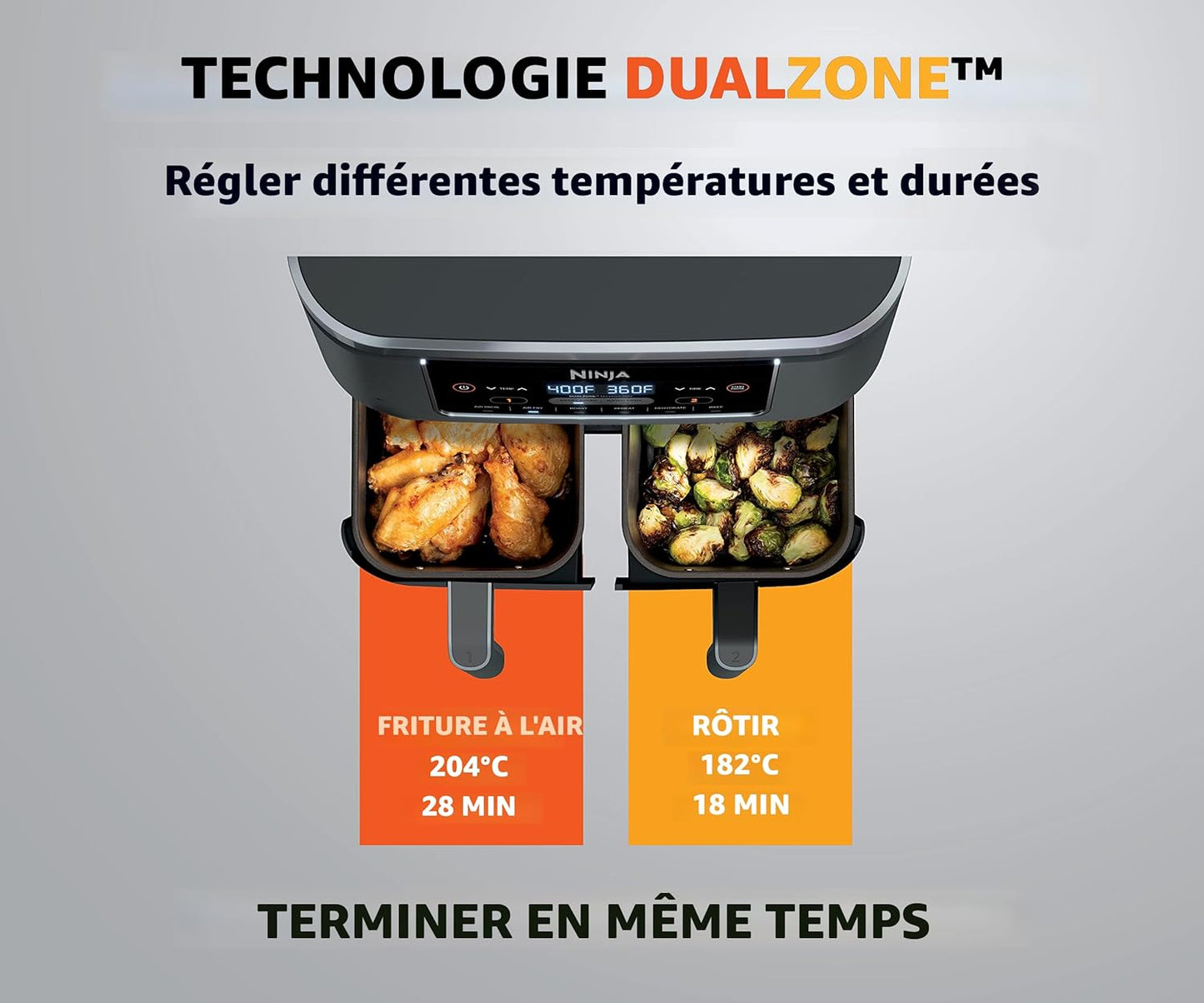 Air fryer NinjaFoodi 6-en-1 8-Qt.